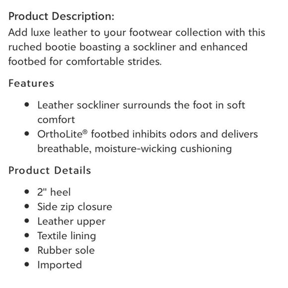 Clarks Rosely Leather Bootie - Picture 8 of 8